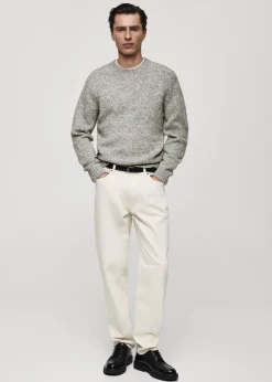 MANGO Kardigany I Swetry*Melanżowy sweter z wełny i bawełny