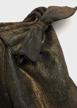 Dzieci MANGO Koszule I Bluzki*Metaliczna bluzka z kokardą