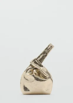 MANGO Torebki*Metaliczna torebka do ręki