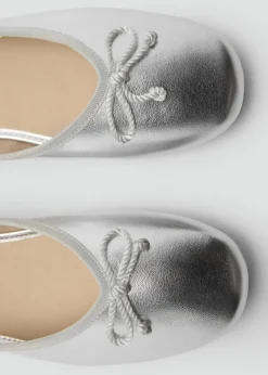 Dzieci MANGO Buty*Metaliczne baleriny