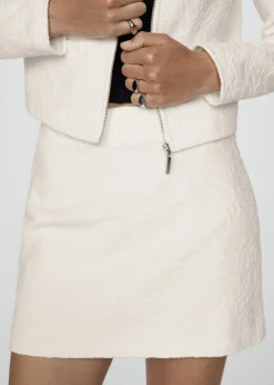 MANGO Spódnice*Minispódniczka o prostym kroju z teksturą