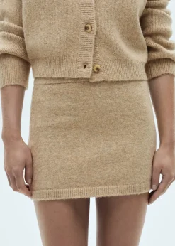 MANGO Spódnice*Minispódniczka z dzianiny