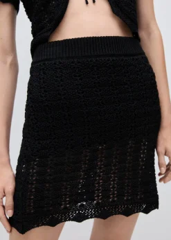 MANGO Spódnice*Minispódniczka z dzianiny