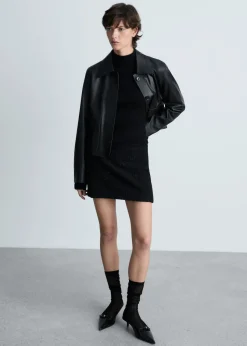 MANGO Spódnice*Minispódniczka z dzianiny bouclé