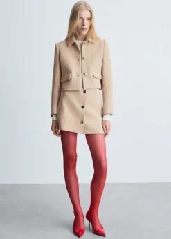 MANGO Spódnice*Minispódniczka z guzikami