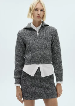 MANGO Spódnice*Minispódniczka z melanżowej dzianiny