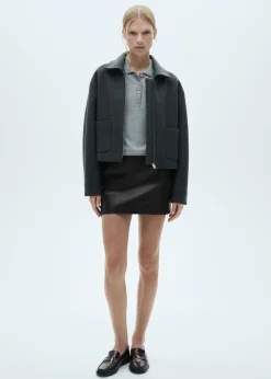 MANGO Spódnice*Minispódniczka ze sztucznej skóry