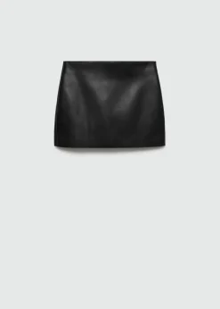 MANGO Spódnice*Minispódniczka ze sztucznej skóry