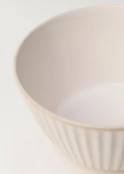 MANGO Zastawa Stołowa|Miski*Miska z kamionki z wypukłym wzorem w fale