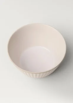 MANGO Zastawa Stołowa|Miski*Miska z kamionki z wypukłym wzorem w fale