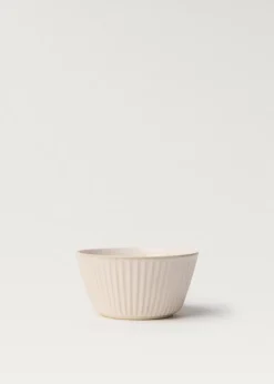 MANGO Zastawa Stołowa|Miski*Miska z kamionki z wypukłym wzorem w fale