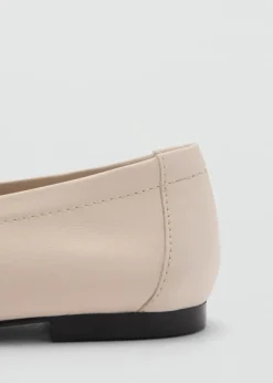 MANGO Buty|Akcesoria Skórzane*Mokasyny skórzane z klamrą