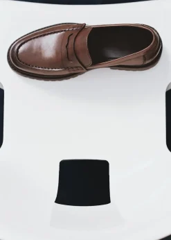 MANGO Skóra|Buty*Mokasyny skórzane z paskiem