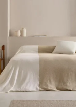 MANGO Narzuty*Narzuta bawełna i len