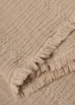 MANGO Narzuty*Narzuta bawełniana z teksturą