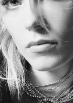 MANGO Biżuteria*Naszyjnik choker z kryształkami