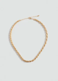 MANGO Biżuteria*Naszyjnik mieszane łańcuszki