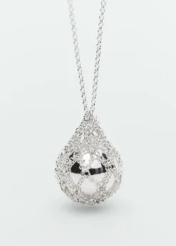 MANGO Biżuteria*Naszyjnik na łańcuszku z wisiorem kulą