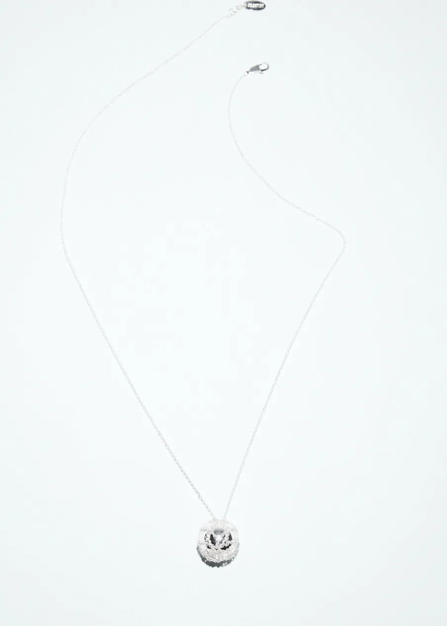 MANGO Biżuteria*Naszyjnik na łańcuszku z wisiorem kulą