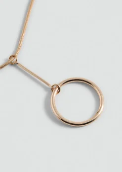 MANGO Biżuteria*Naszyjnik na łańcuszku z wisiorem kulą