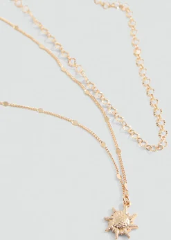 MANGO Biżuteria*Naszyjnik z podwójnym łańcuszkiem