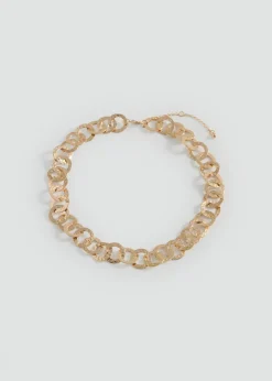 MANGO Biżuteria*Naszyjnik z przeplatanych kół