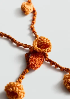 MANGO Biżuteria*Naszyjnik z szydełkowymi koralami