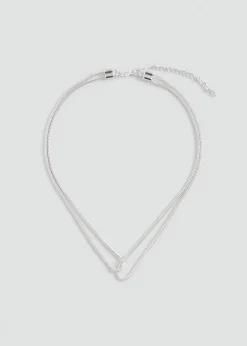 MANGO Biżuteria*Naszyjnik ze splatających się elementów