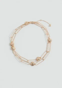 MANGO Biżuteria*Naszyjnik ze splatających się elementów