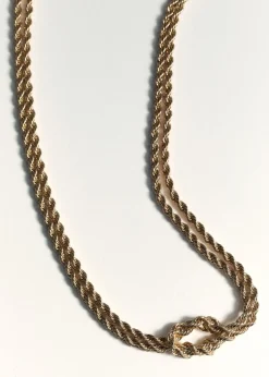 MANGO Biżuteria*Naszyjnik ze splecionych łańcuchów