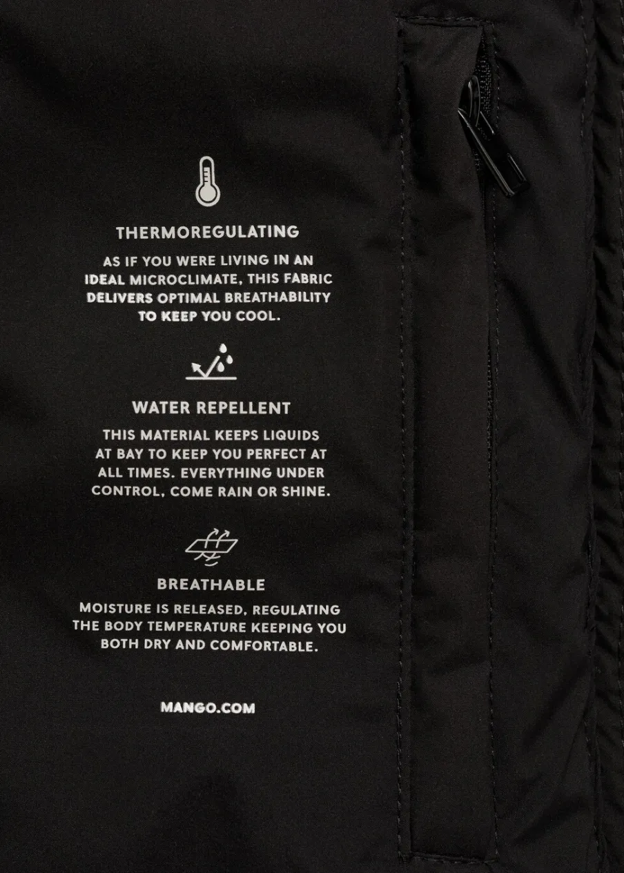 MANGO Płaszcze*Nieprzemakalna kurtka puchowa midi