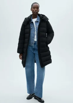 MANGO Płaszcze*Nieprzemakalna kurtka puchowa midi