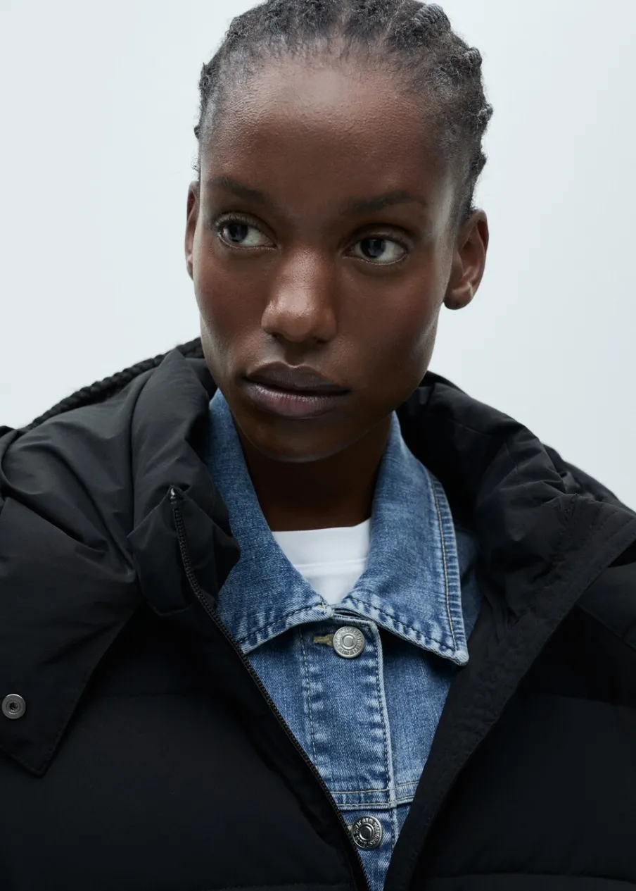 MANGO Płaszcze*Nieprzemakalna kurtka puchowa midi