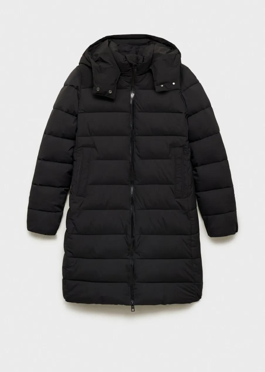 MANGO Płaszcze*Nieprzemakalna kurtka puchowa midi