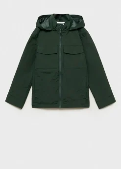 Dzieci MANGO Płaszcze I Kurtki*Nieprzemakalna kurtka z kapturem