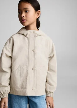 Dzieci MANGO Płaszcze I Kurtki*Nieprzemakalna kurtka z kapturem