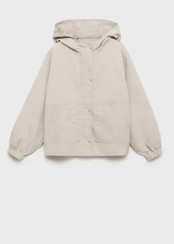 Dzieci MANGO Płaszcze I Kurtki*Nieprzemakalna kurtka z kapturem