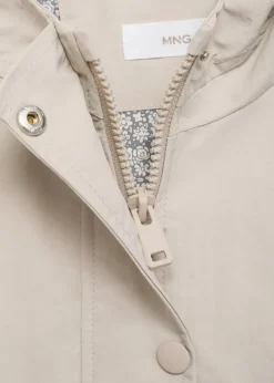 Dzieci MANGO Płaszcze I Kurtki*Nieprzemakalna kurtka z kapturem