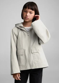 Dzieci MANGO Płaszcze I Kurtki*Nieprzemakalna kurtka z kapturem