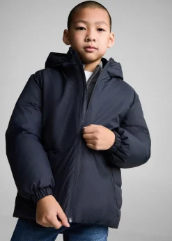 Dzieci MANGO Płaszcze I Kurtki*Nieprzemakalna pikowana kurtka z kapturem