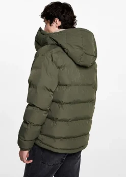 MANGO Płaszcze I Kurtki*Nieprzemakalna pikowana kurtka z kapturem