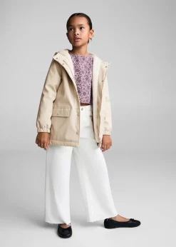 Dzieci MANGO Płaszcze I Kurtki*Nieprzemakalny płaszcz z kapturem