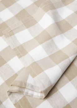MANGO Obrusy*Obrus z bawełny i lnu w kratkę vichy 150 x 150 cm