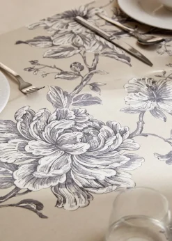 MANGO Obrusy*Obrus z bawełny z kwiatowym motywem 150 x 150 cm