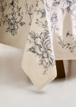 MANGO Obrusy*Obrus z bawełny z kwiatowym motywem 150 x 150 cm