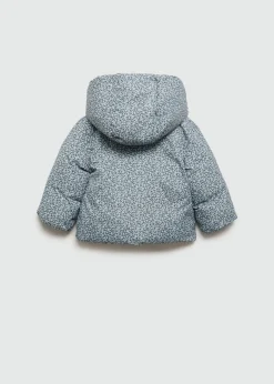 Dzieci MANGO Płaszcze|Płaszcze I Kurtki*Ocieplana kurtka z nadrukiem w kwiaty i futerkiem