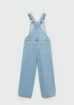 Dzieci MANGO Sukienki I Kombinezony*Ogrodniczki dżinsowe z prostymi nogawkami