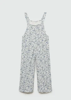 Dzieci MANGO Sukienki I Kombinezony*Ogrodniczki z kwiatowym wzorem