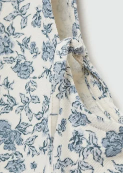 Dzieci MANGO Sukienki I Kombinezony*Ogrodniczki z kwiatowym wzorem