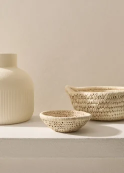 MANGO Kosze Do Sypialni|Kosze Do Salonu*Okrągła taca z naturalnych włókien